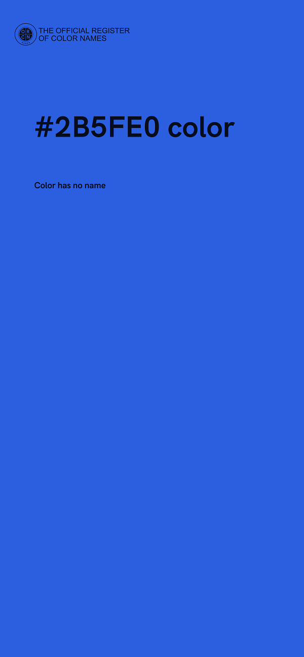 #2B5FE0 color image