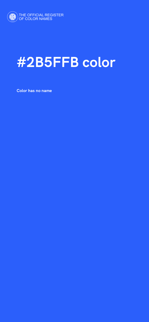 #2B5FFB color image