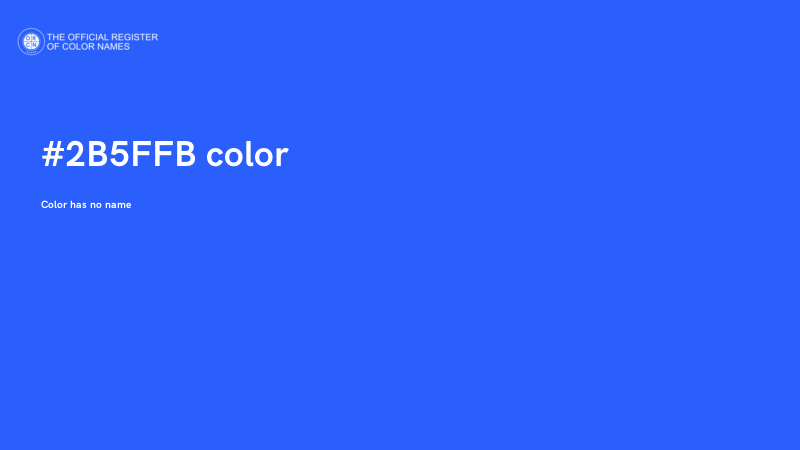 #2B5FFB color image