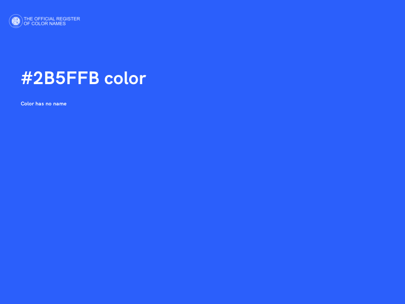 #2B5FFB color image