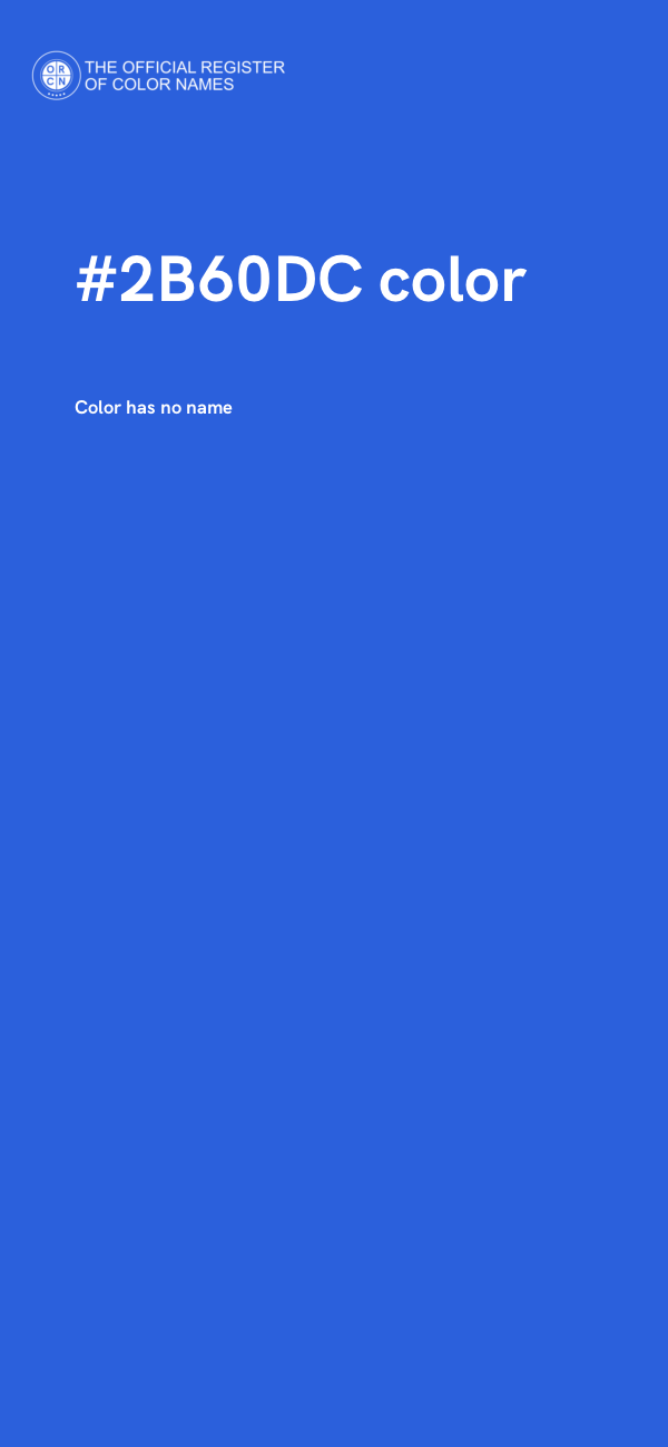 #2B60DC color image