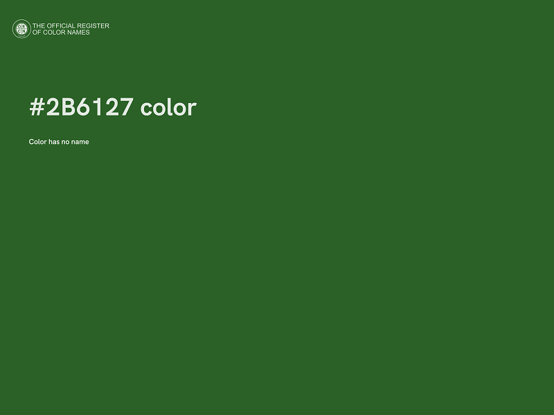 #2B6127 color image