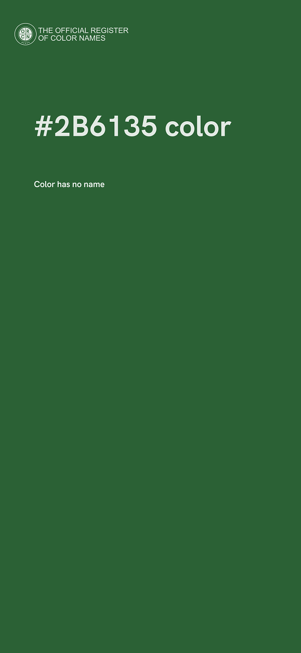 #2B6135 color image