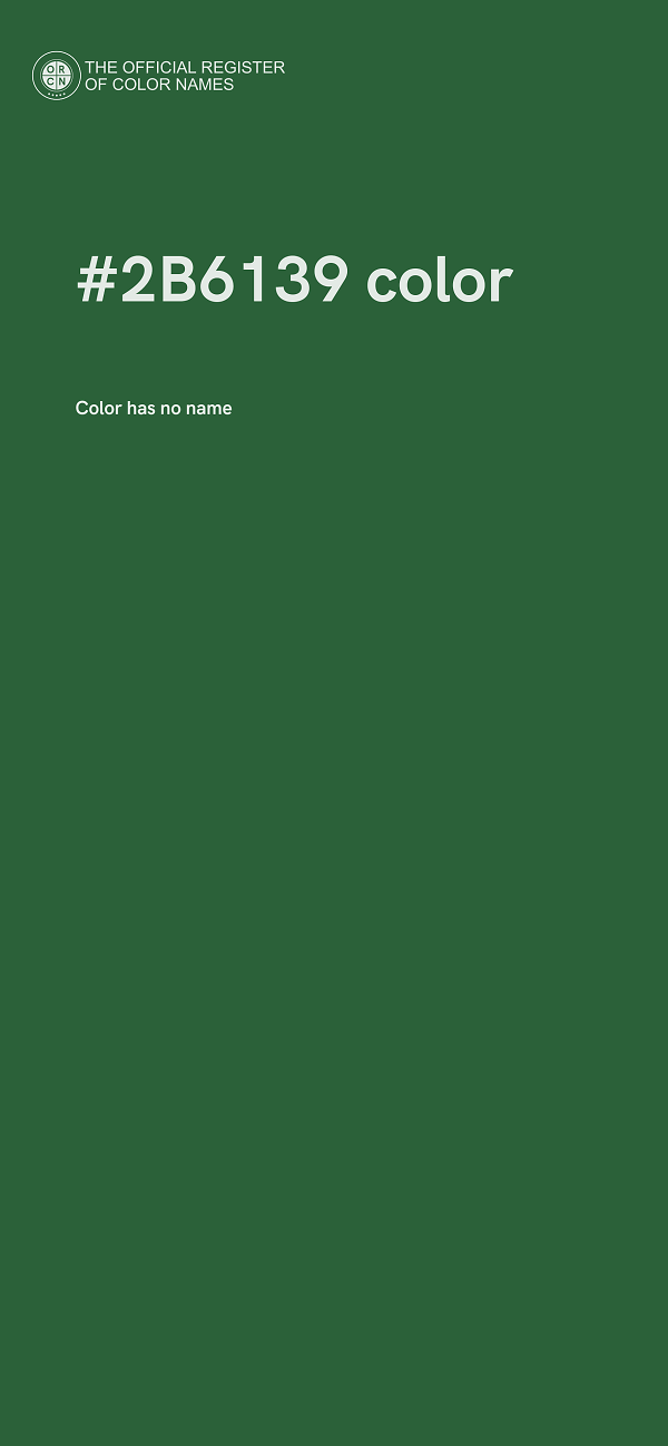 #2B6139 color image