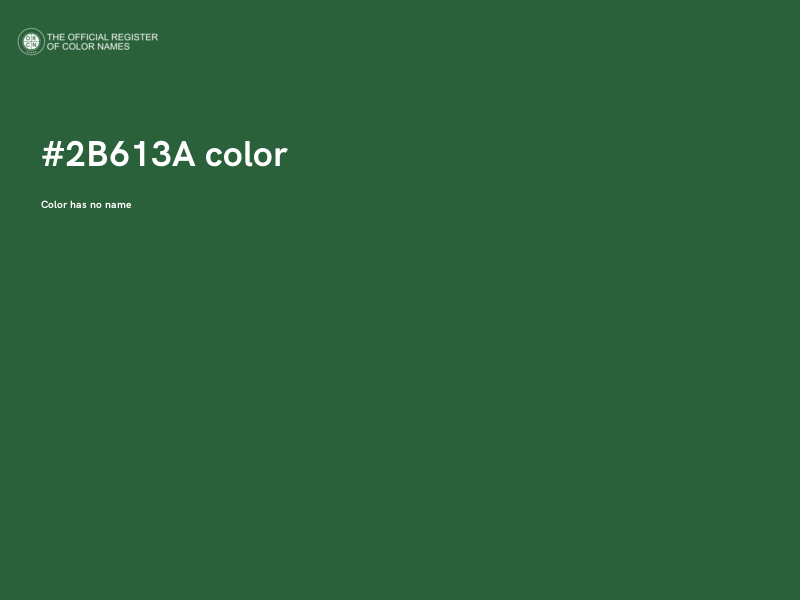 #2B613A color image