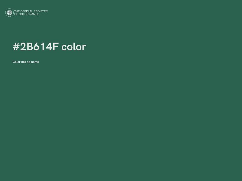 #2B614F color image