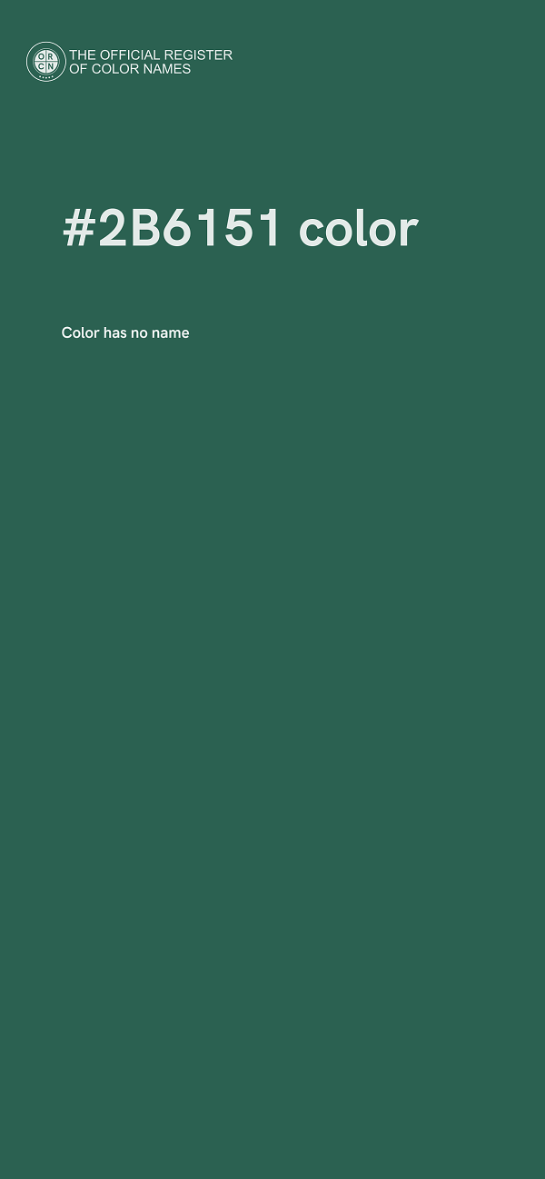 #2B6151 color image