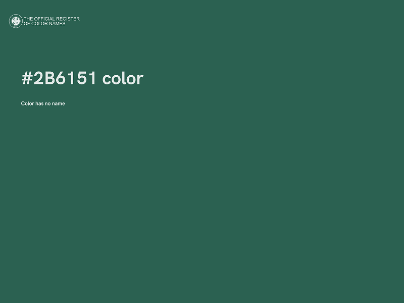 #2B6151 color image