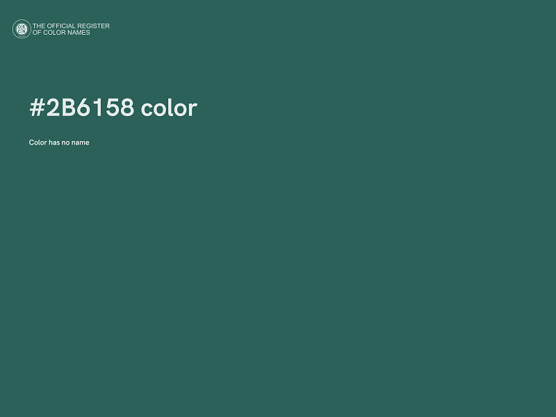 #2B6158 color image