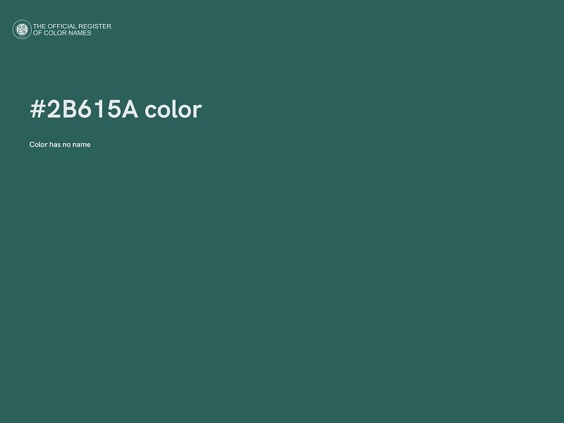 #2B615A color image