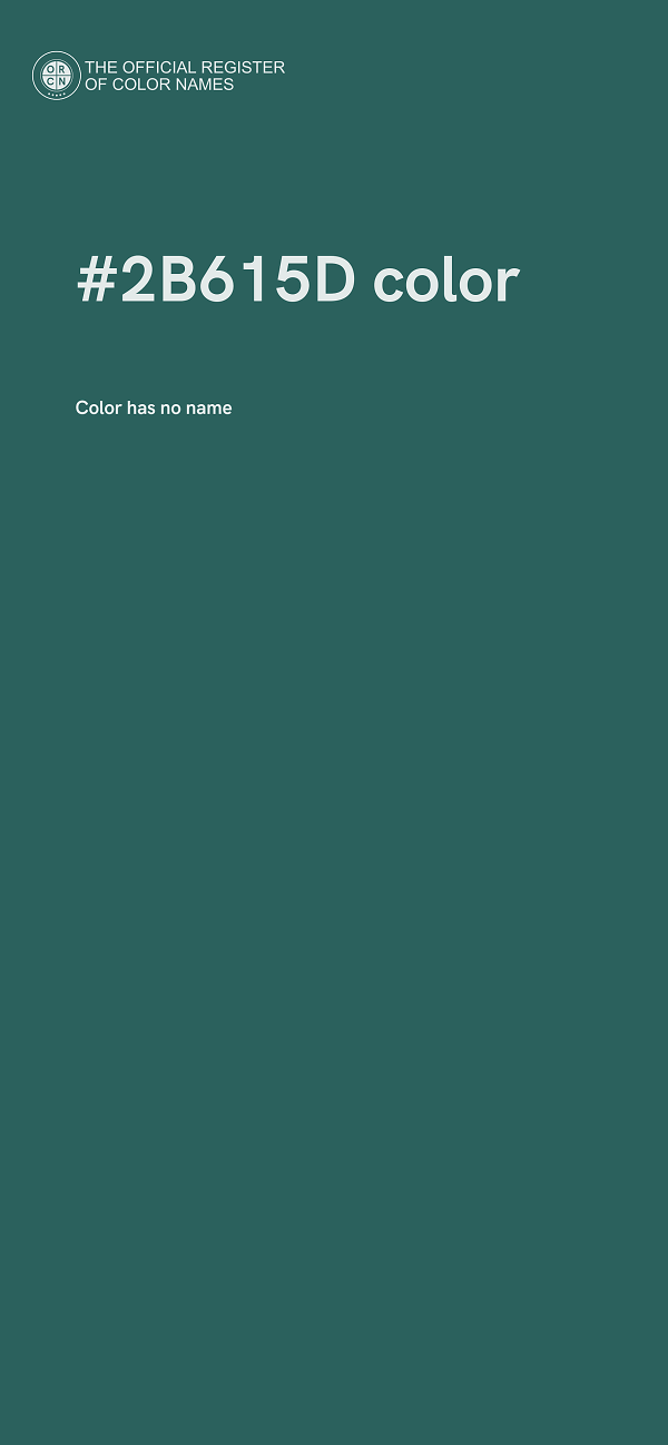#2B615D color image