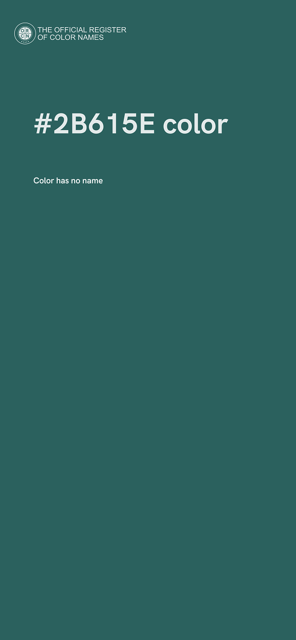 #2B615E color image