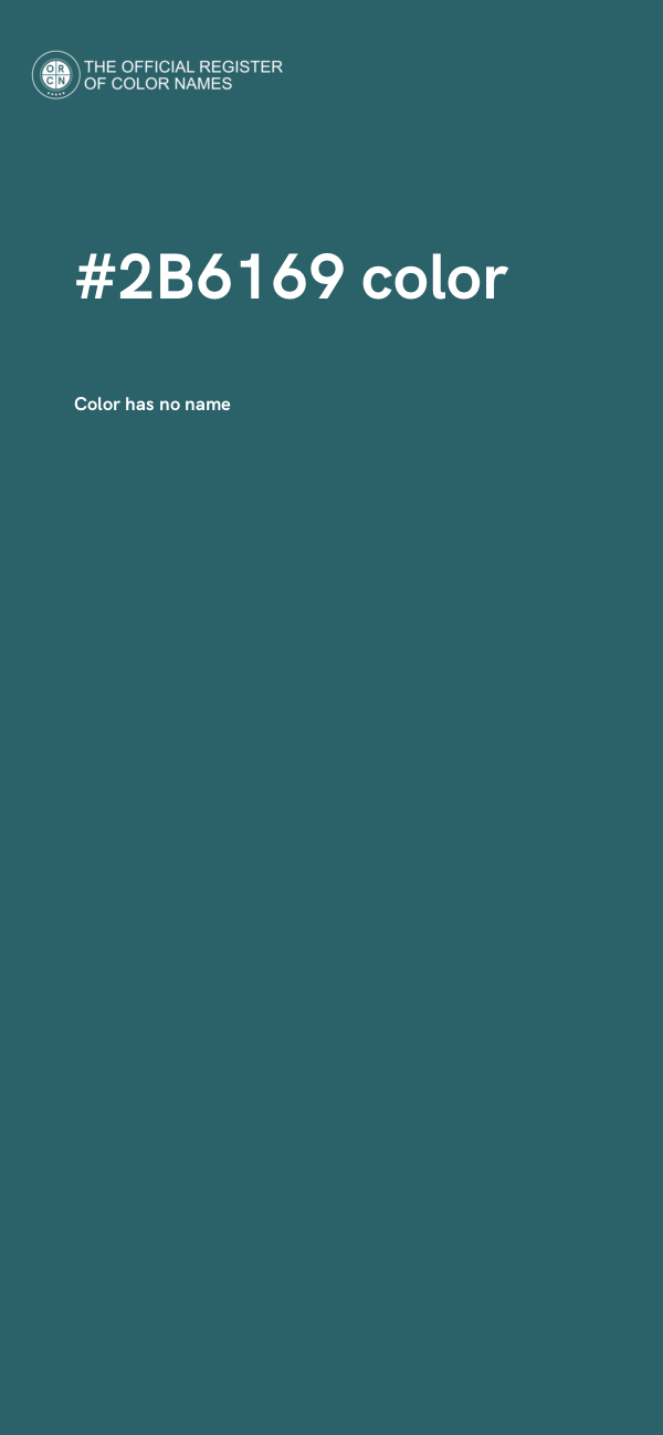 #2B6169 color image