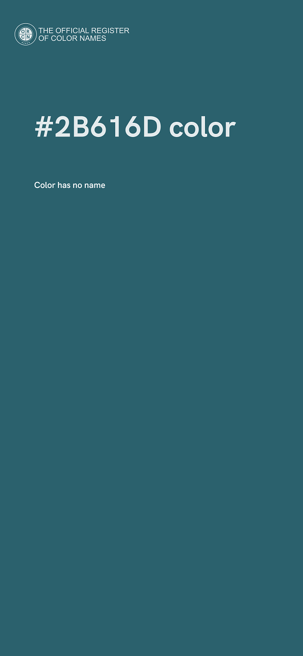 #2B616D color image