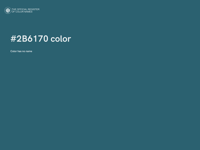 #2B6170 color image