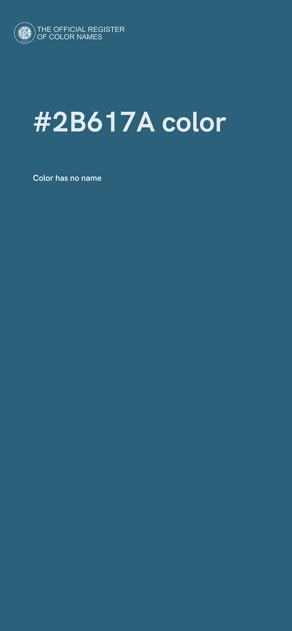 #2B617A color image