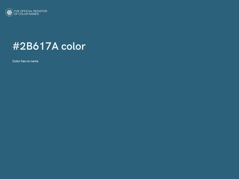#2B617A color image