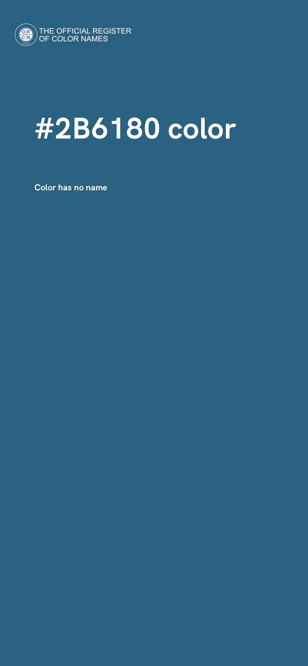 #2B6180 color image