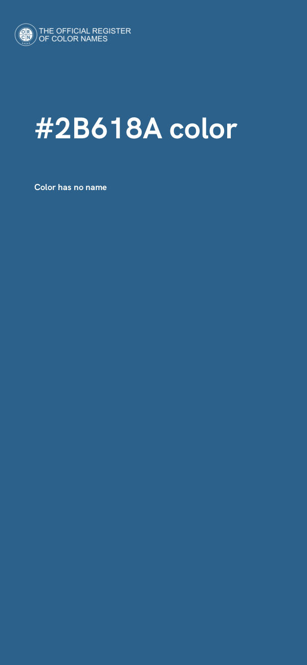 #2B618A color image