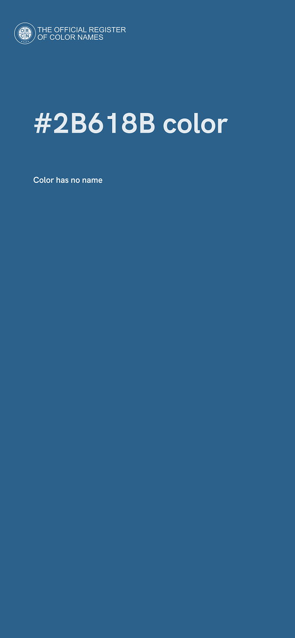 #2B618B color image