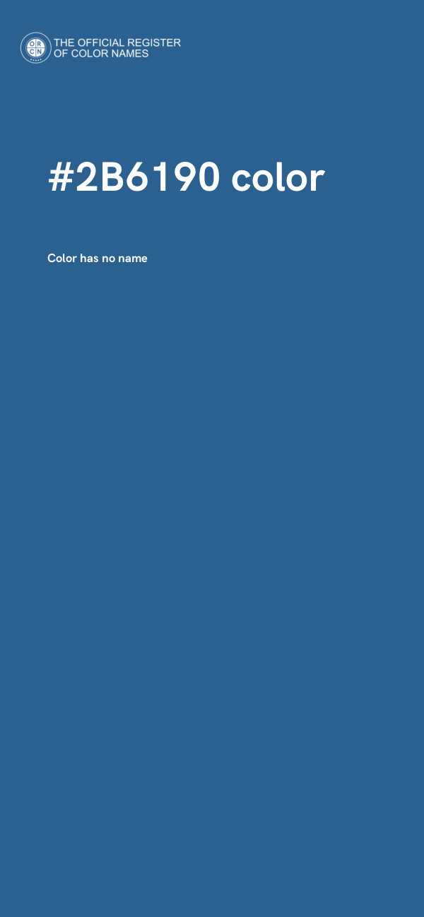 #2B6190 color image