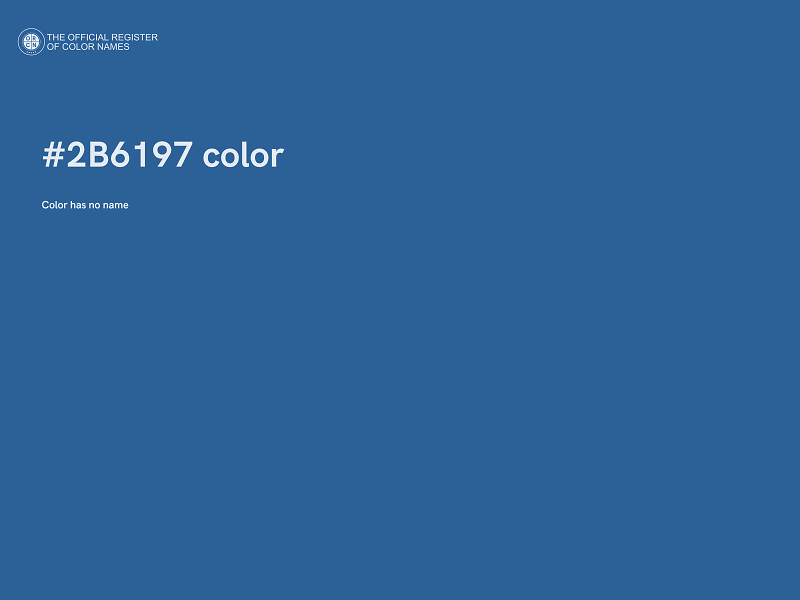 #2B6197 color image