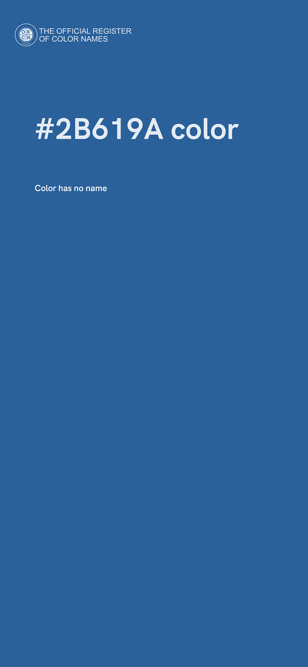 #2B619A color image