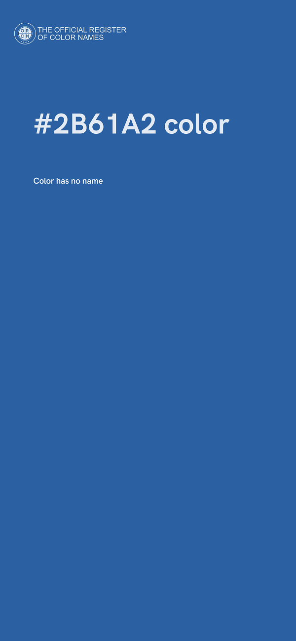 #2B61A2 color image