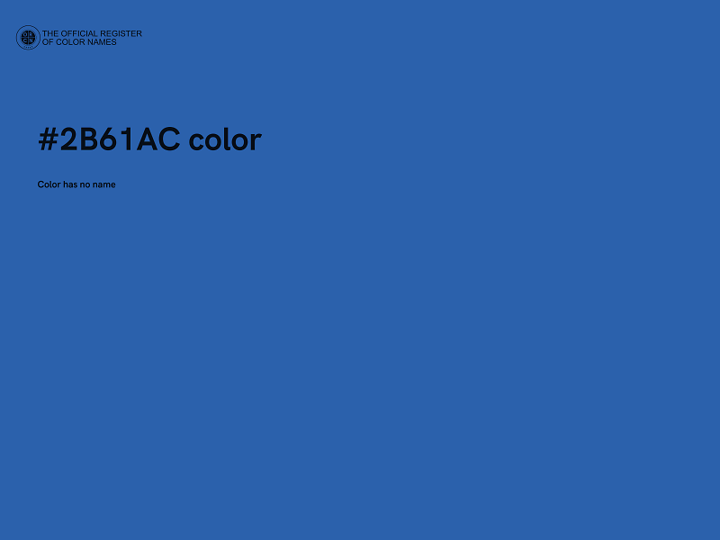 #2B61AC color image