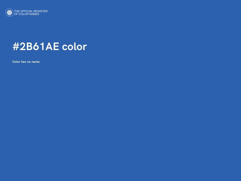 #2B61AE color image