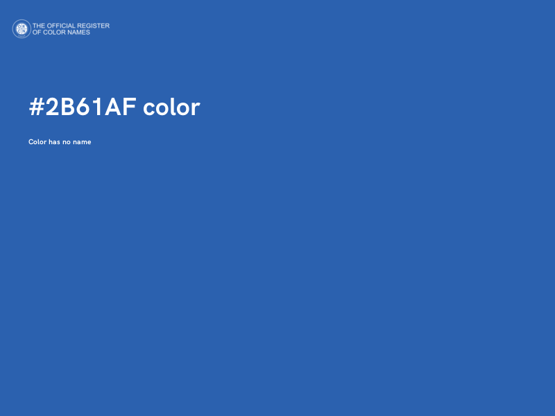 #2B61AF color image