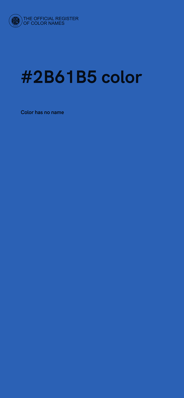 #2B61B5 color image