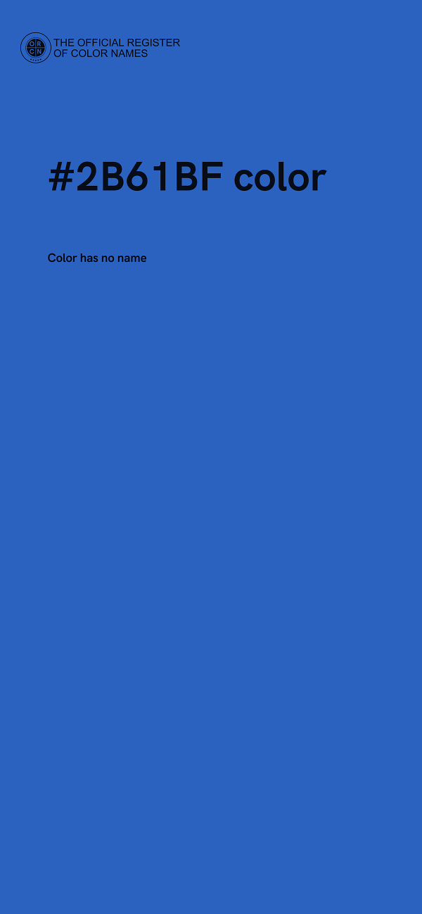 #2B61BF color image