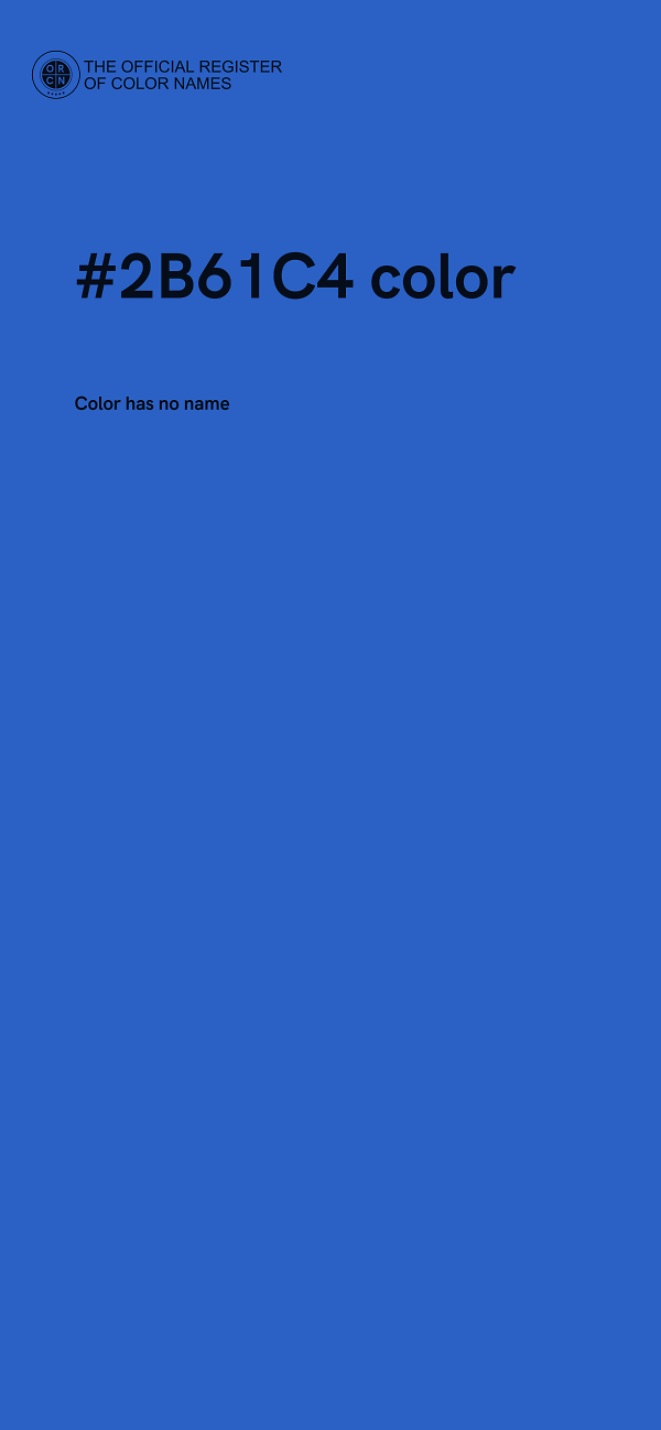 #2B61C4 color image