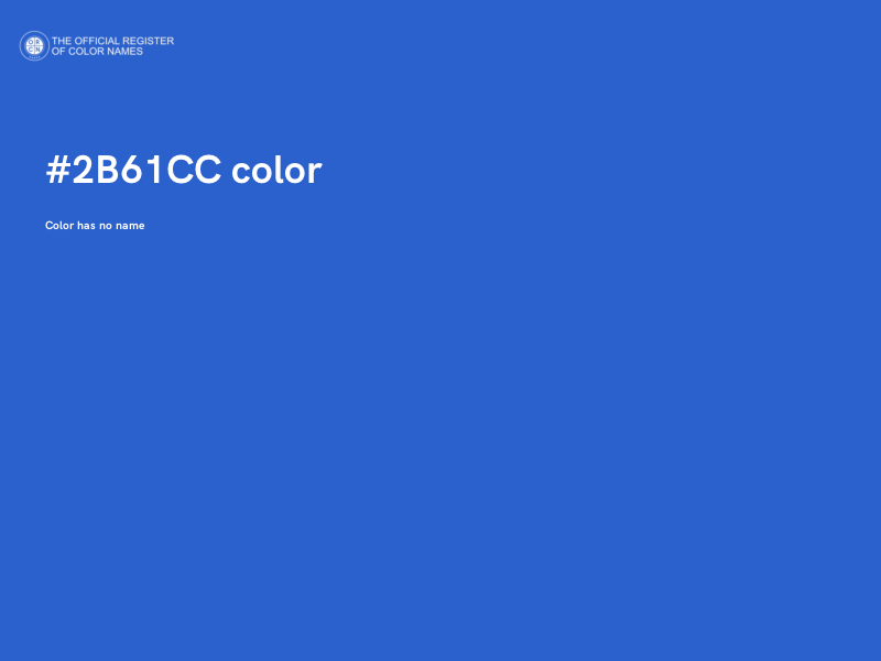#2B61CC color image