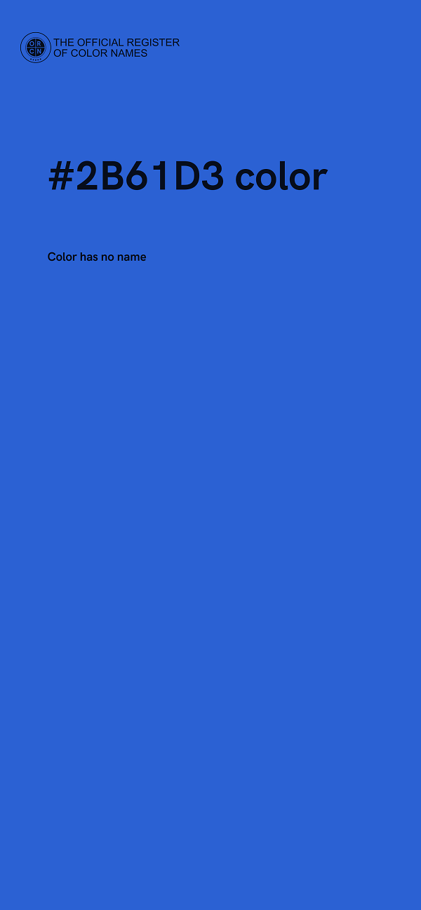 #2B61D3 color image