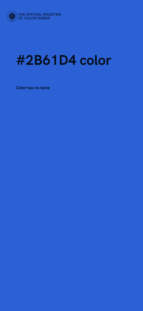 #2B61D4 color image