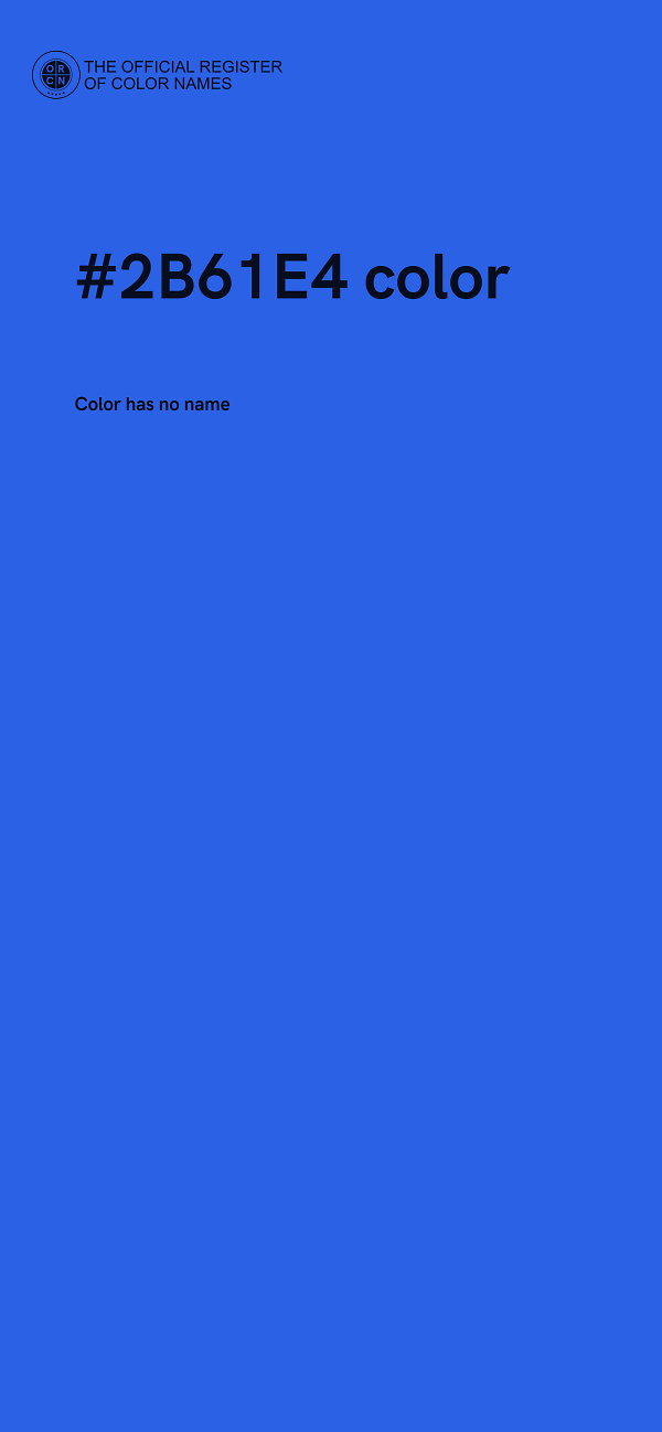 #2B61E4 color image