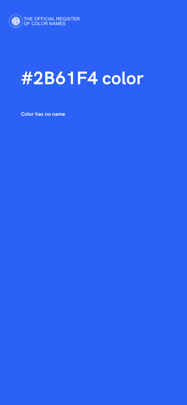 #2B61F4 color image