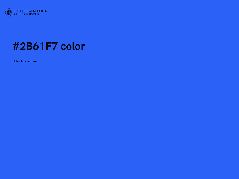 #2B61F7 color image