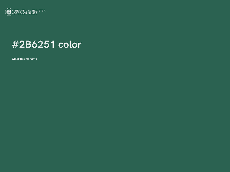 #2B6251 color image