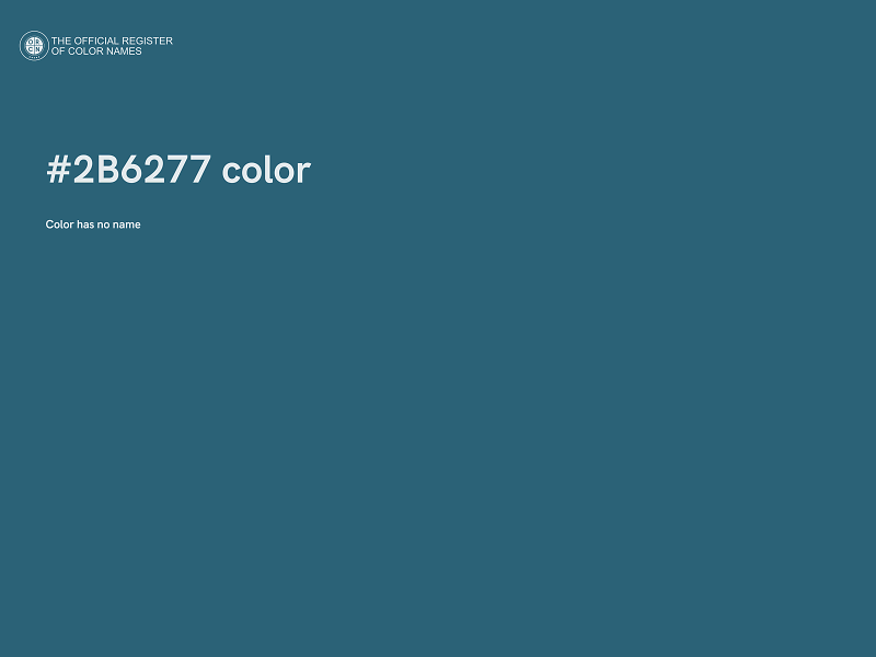 #2B6277 color image