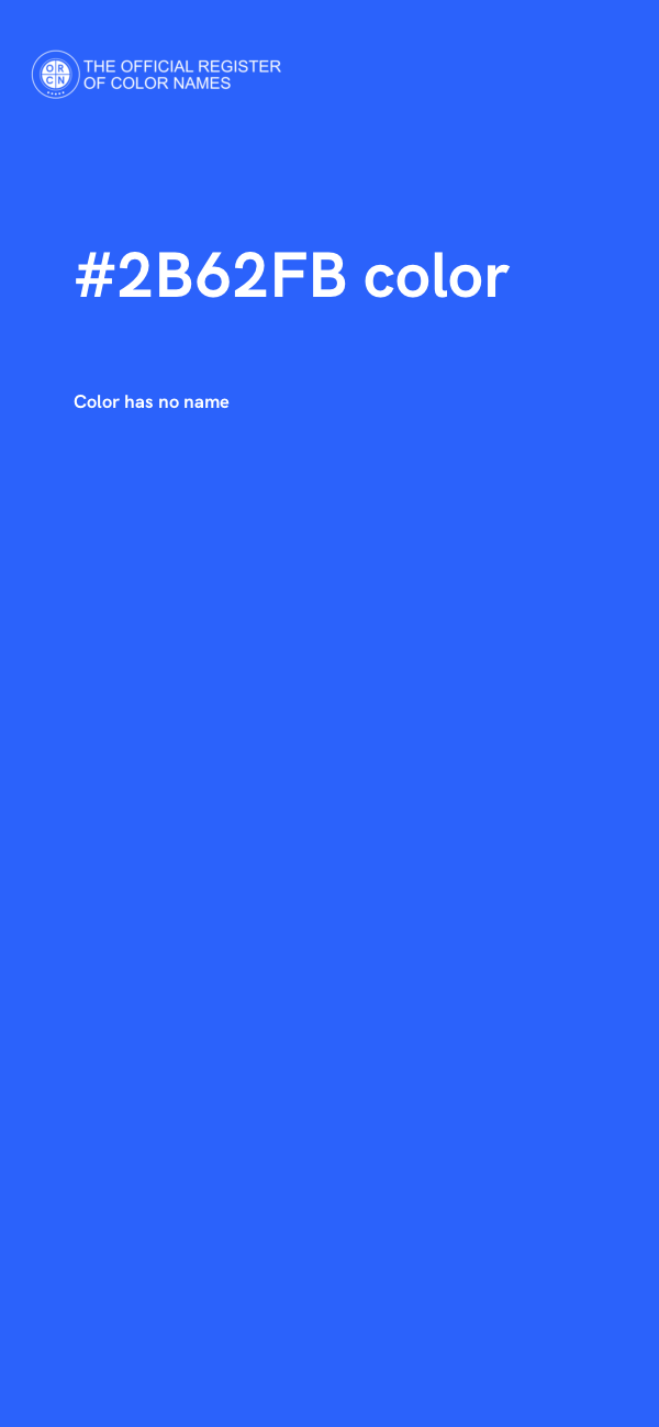 #2B62FB color image