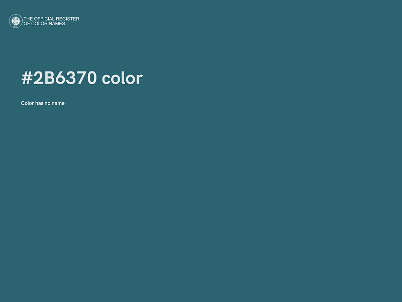 #2B6370 color image