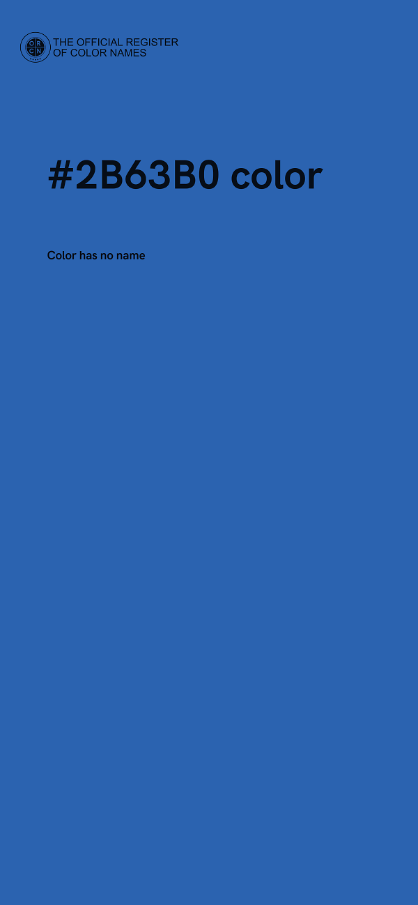 #2B63B0 color image