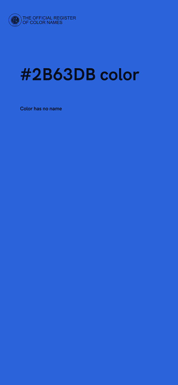 #2B63DB color image