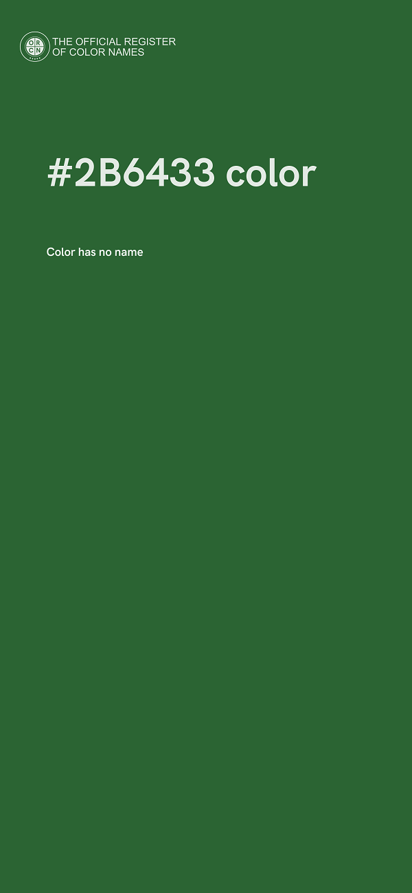 #2B6433 color image