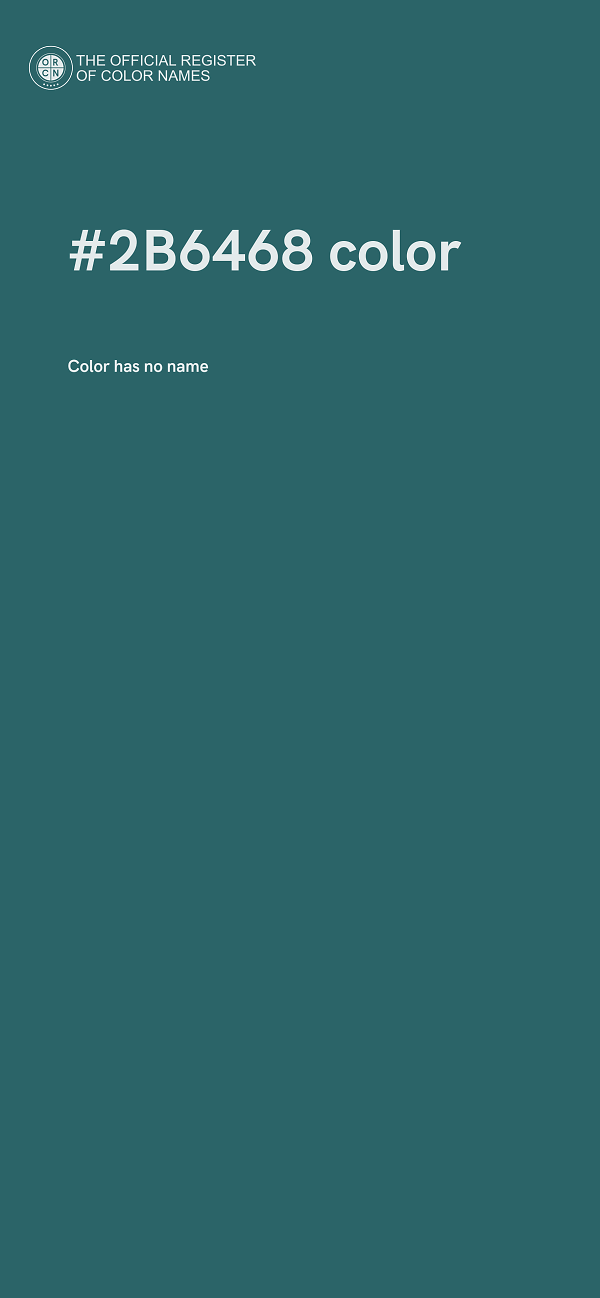 #2B6468 color image