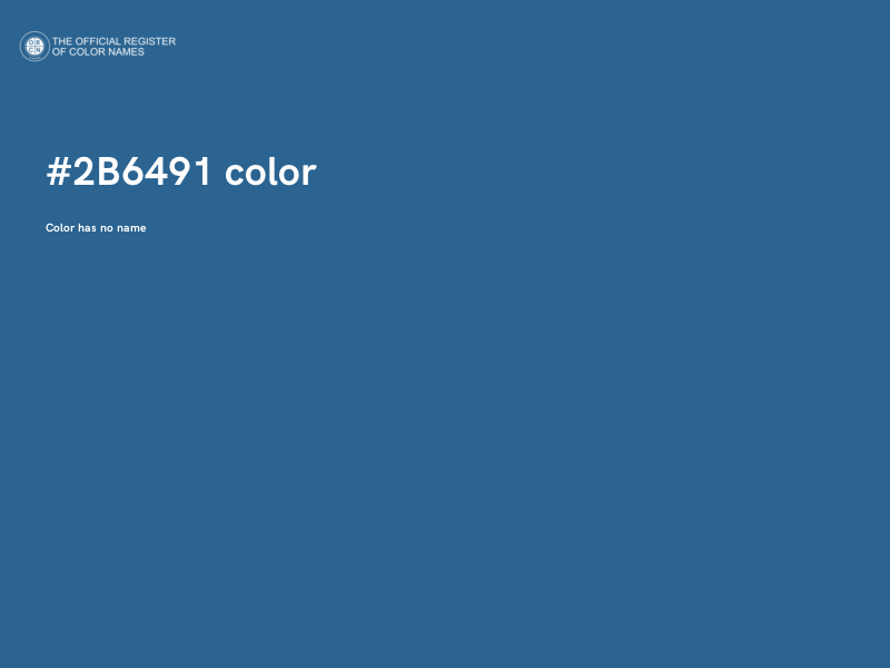#2B6491 color image