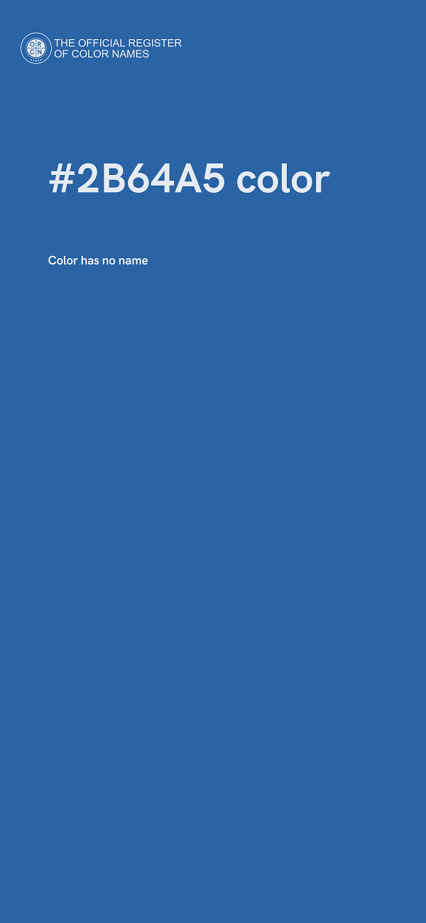 #2B64A5 color image